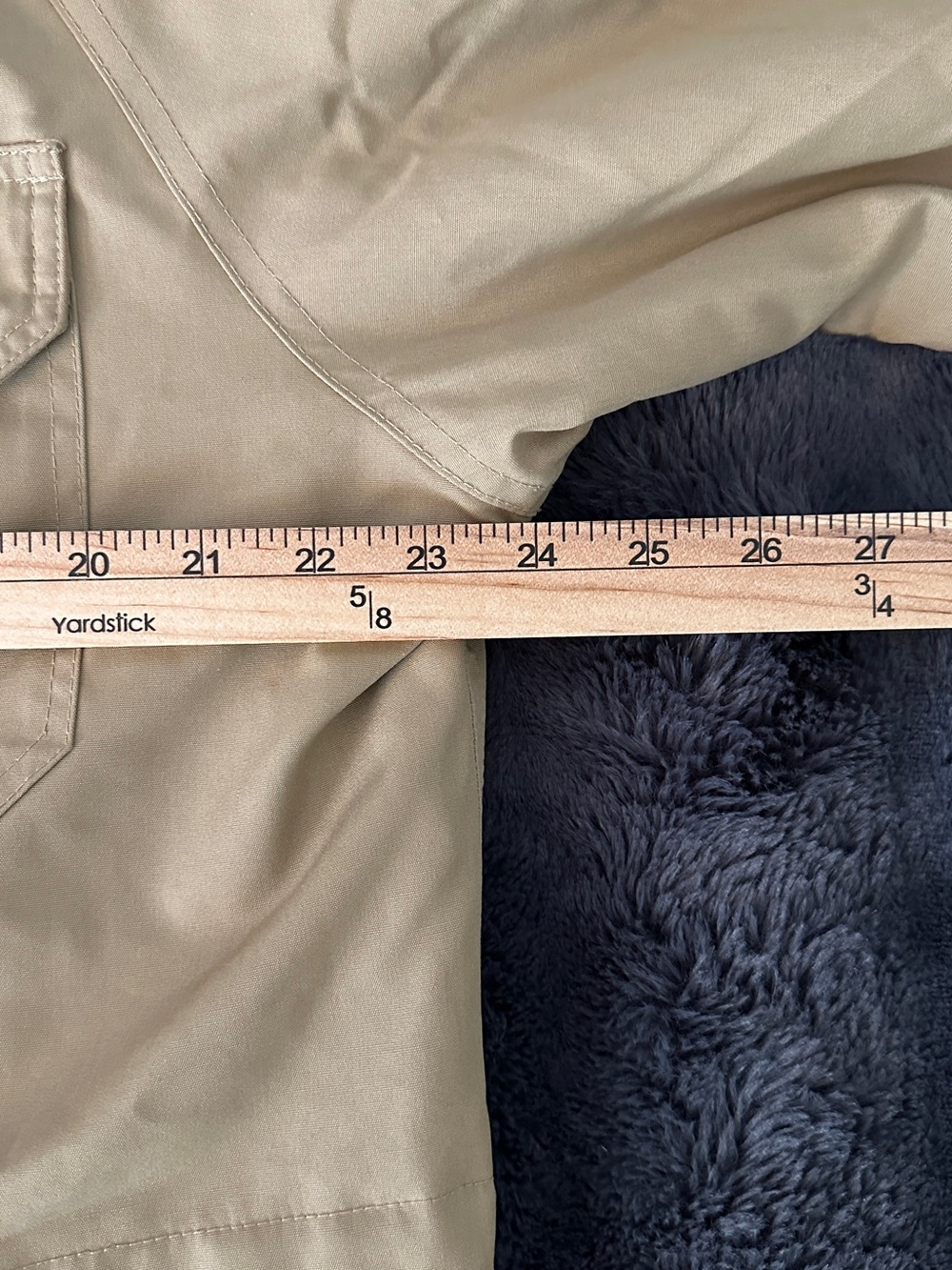 EMS Eastern Mountain Sport Wool Lined Hooded Parka Tan Men’s L Vintage - Picture 12 of 13
